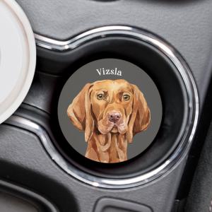 Vizsla Car Coaster