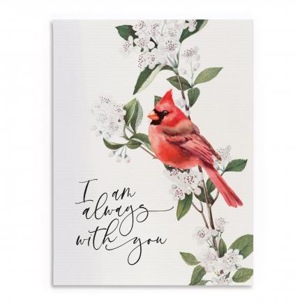 Always With You Cardinal 12X16 Canvas