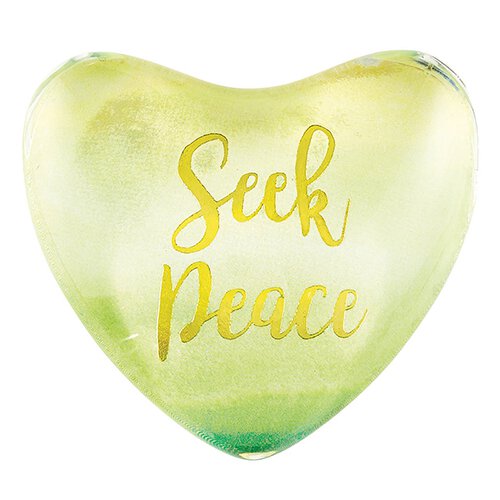 SEEK PEACE HEART MAGNET