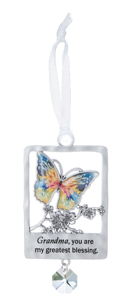 Grandma Greatest Butterfly Ornament