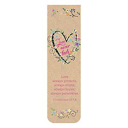 Love Never Fails Magnetic Bookmark