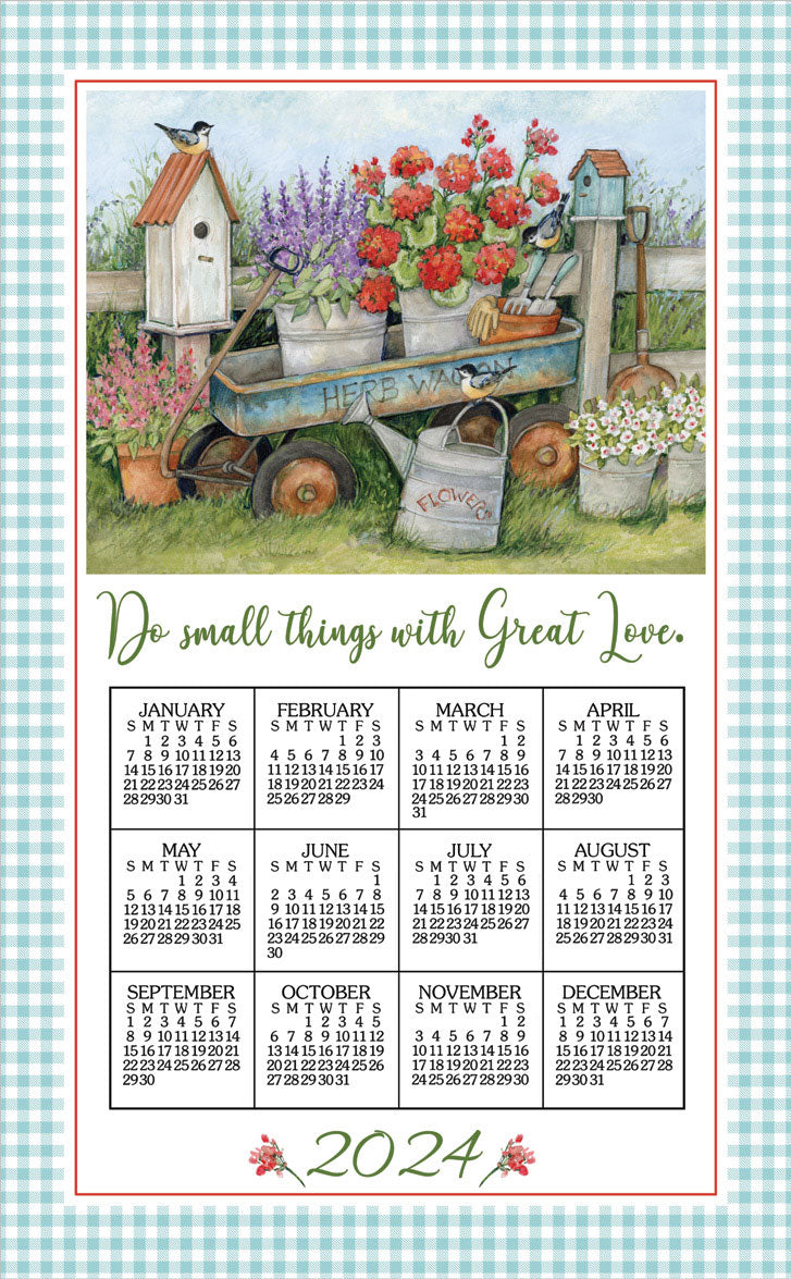 2024 Blue Wagon Calendar Towel