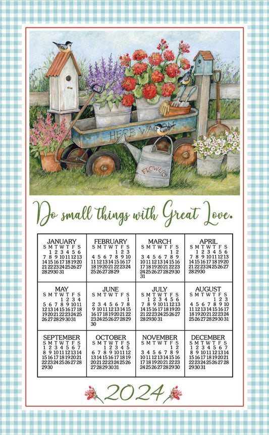 2024 Blue Wagon Calendar Towel