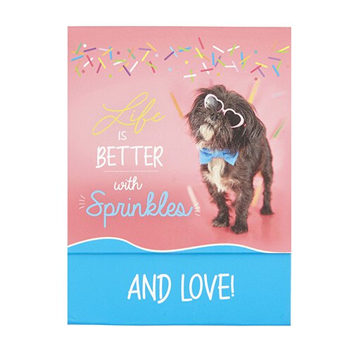 SPRINKLES DOG POCKET NOTEPAD