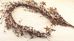 Country Mix & Star Garland 40"