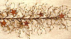 40" Gold Pip & Star Garland