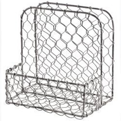 CHICKEN WIRE NAPKIN HOLDER