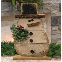 Pallet Snowman On Base