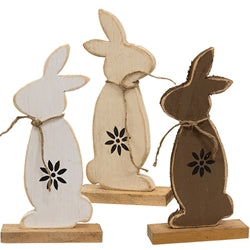 Rustic Wood Standing Bunny