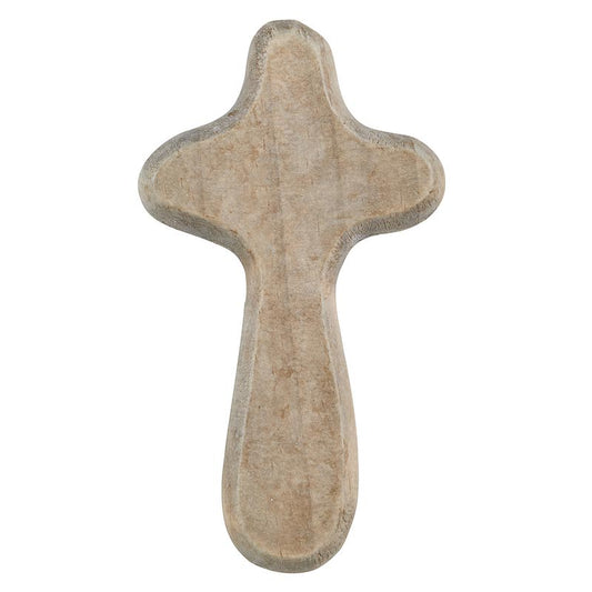 GREY STAIN HAND HELD CROSS