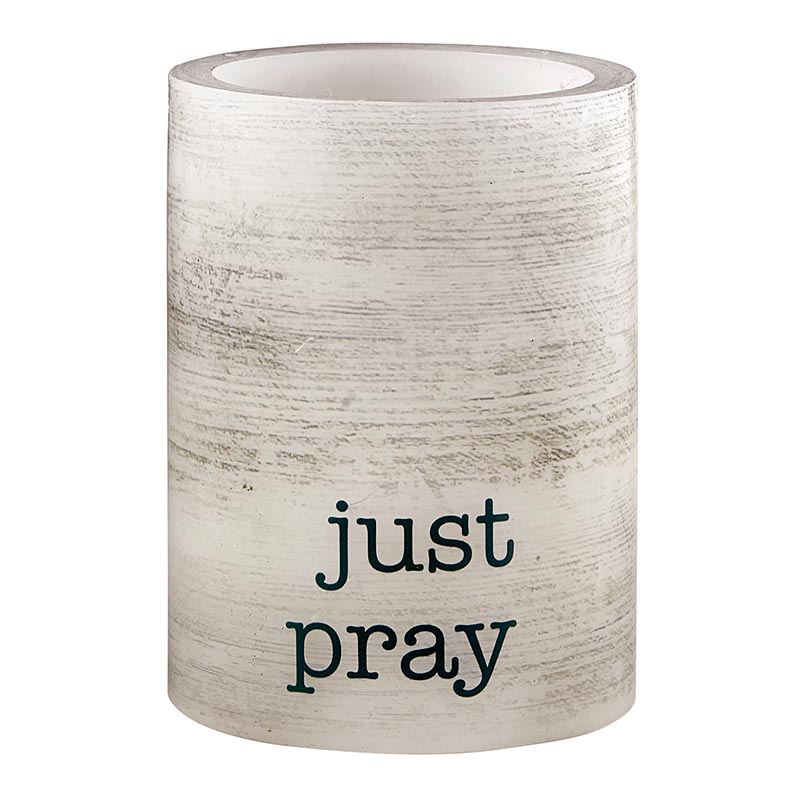 JUST PRAY 3X4 Led Candle