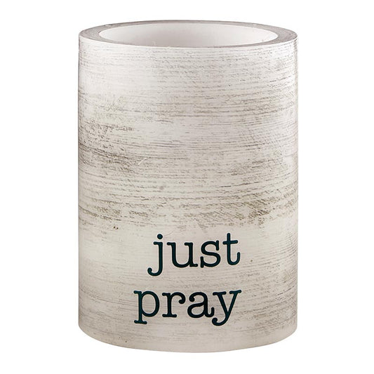 JUST PRAY 3X4 Led Candle