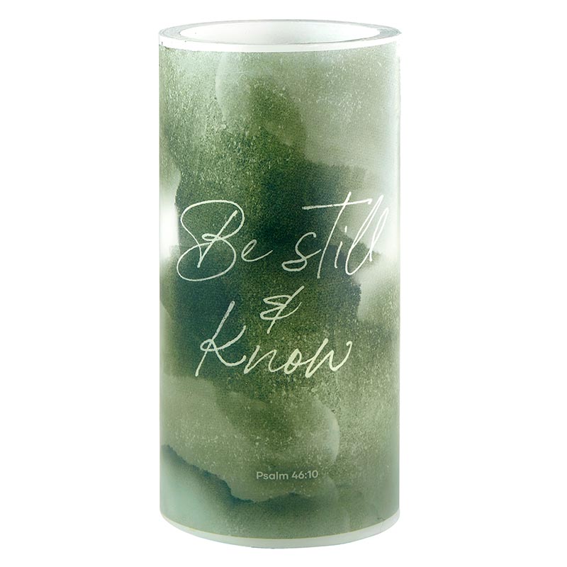 BE STILL 3X6 Led Candle