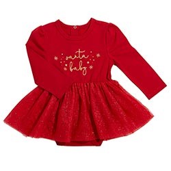 6-12M SANTA BABY SNAPSHIRT DRESS