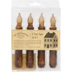 4Pk Burnt Mustard Timer Taper