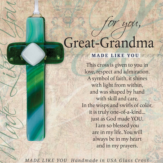 My Great Grandma Glass Cross