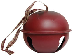4" BURGUNDY JINGLE BELL