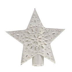 5" WHITEWASHED STAR TREETOPPER