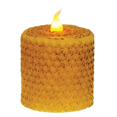 2X2 Wrapped Honeycomb Led Votive