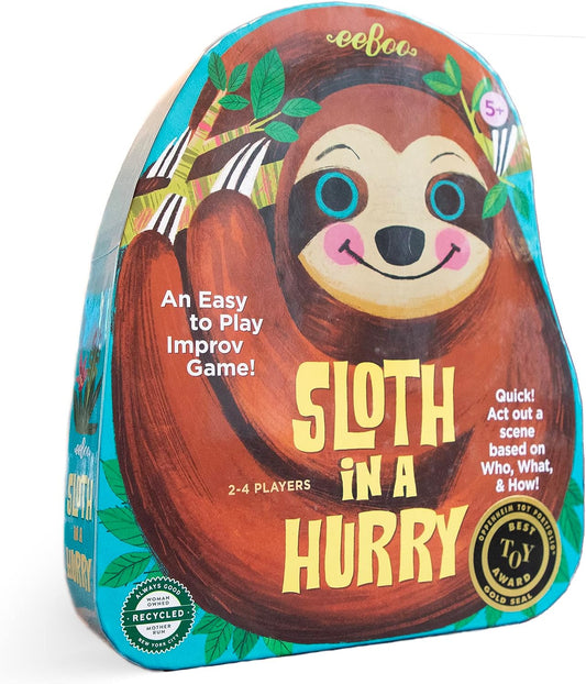 Sloth in A Hurry Shaped Box Spinner Game