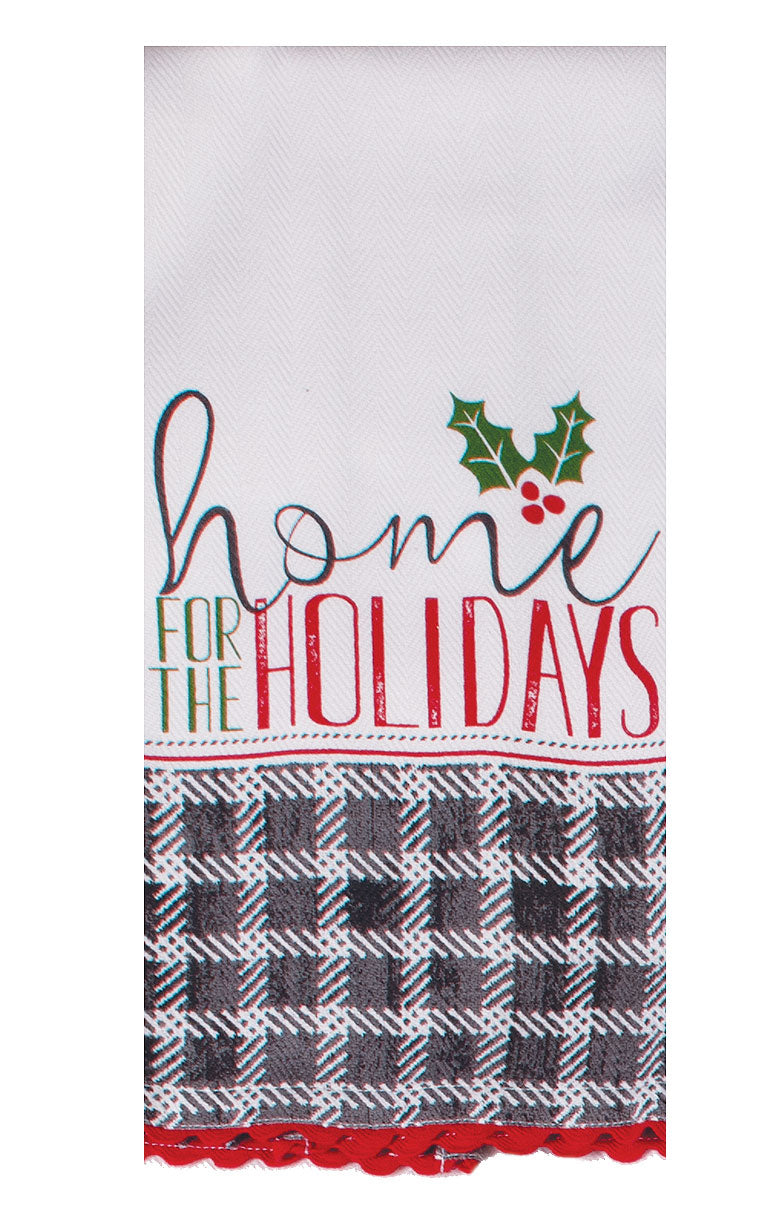HOME FOR THE HOLIDAYS Tea Towel