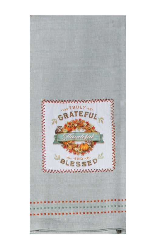 GRATEFUL BLESSED TEA Towel