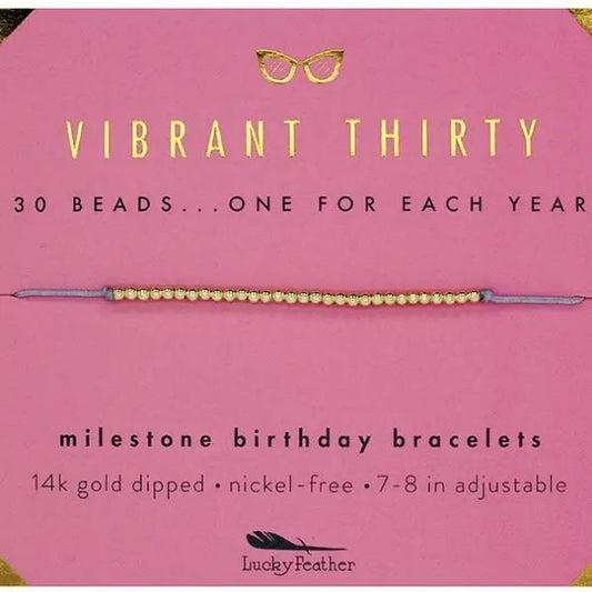 Thirty Milestone Bracelet