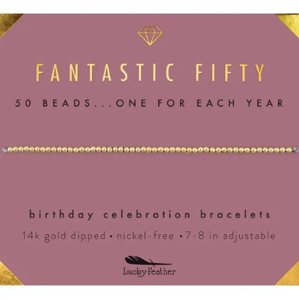Fifty Milestone Bracelet