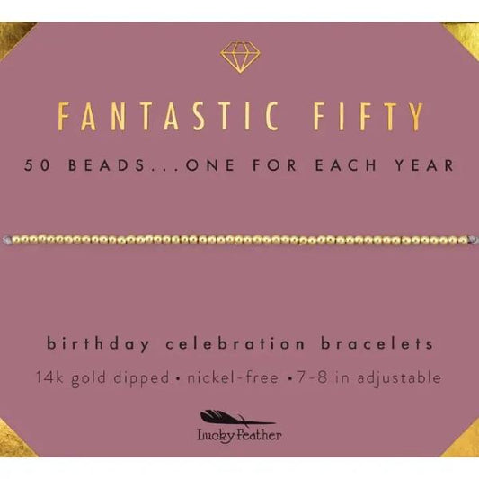 Fifty Milestone Bracelet