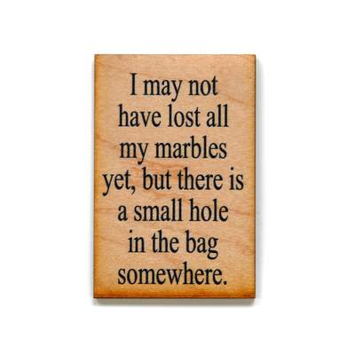 HOLE IN THE BAG MAGNET