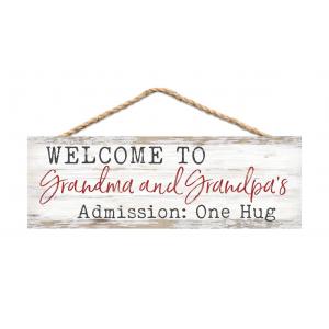 Welcome To Grandmas Sign 10X3.5