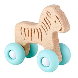 Zebra Silicone & Wood Toy
