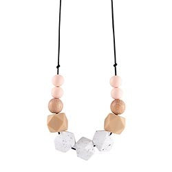BLUSH SPECKLE SILICONE NECKLACE