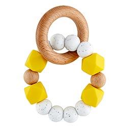 YELLOW SILICONE TEETHER