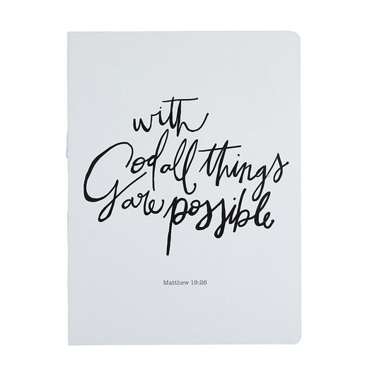 With God All Things Are Possible Journal