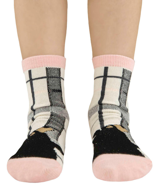 Large Pink Bear Hug Kids Socks