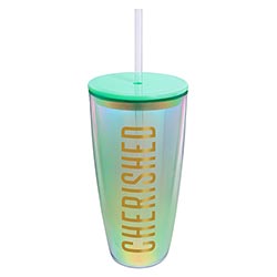 Cherished 22OZ Tumbler With Straw