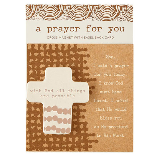Son Prayer For You Cross Magnet