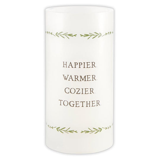 Happier Warmer Together Led Candle