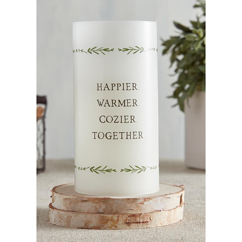 Happier Warmer Together Led Candle