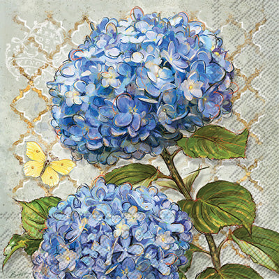 BLUE HYDRANGEA LUNCHEON NAPKINS
