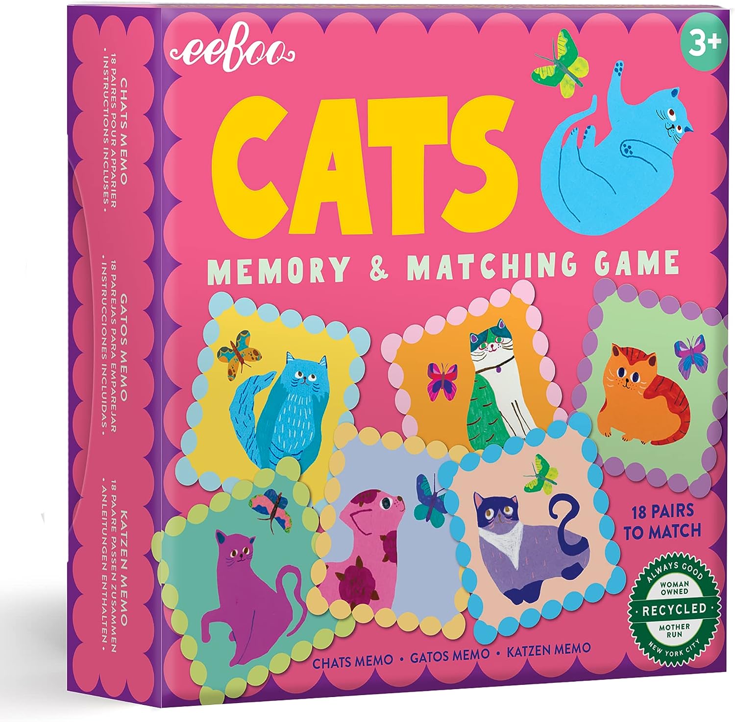 Cats Little Square Memory Game