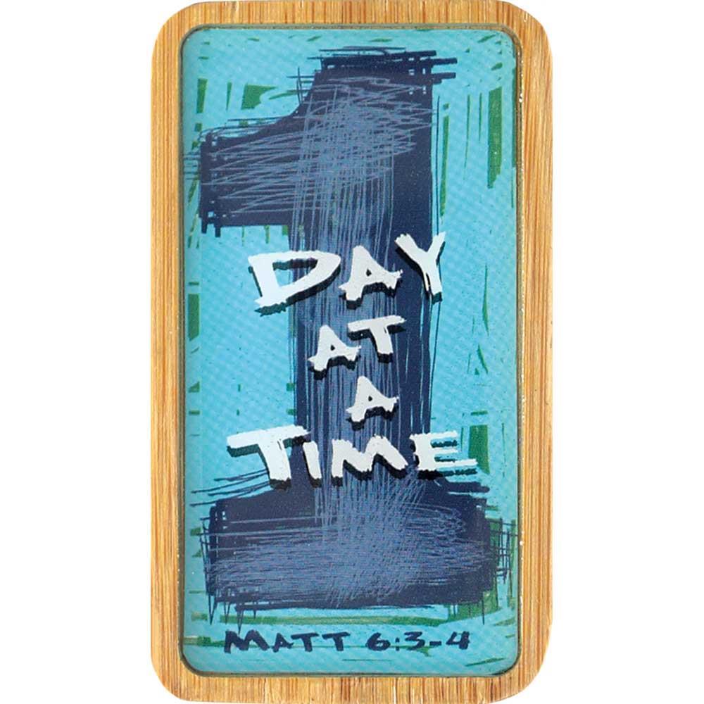 MATTHEW 6:34 Bamboo Magnet