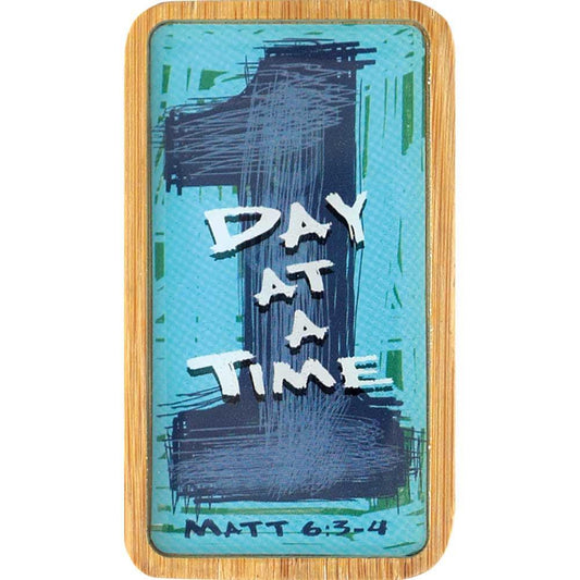 MATTHEW 6:34 Bamboo Magnet