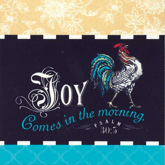 Joy Comes Rooster Magnet