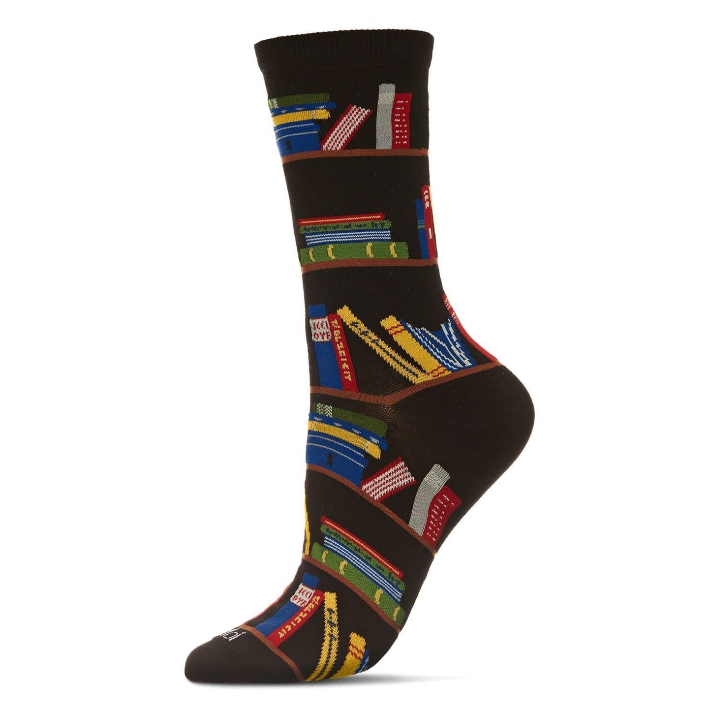 Black Bookshelf Crew Socks