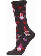 Gnomes in Love Bamboo Crew Socks