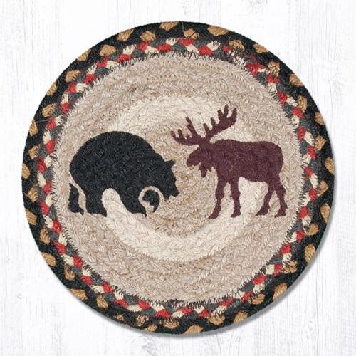 BEAR MOOSE 10" JUTE TRIVET