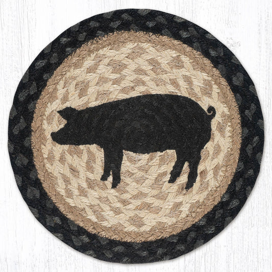 PIG 10" JUTE TRIVET
