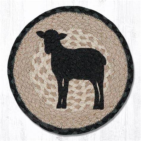 SHEEP 10" JUTE TRIVET
